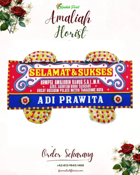 Papan Bunga Ucapan Selamat Bader