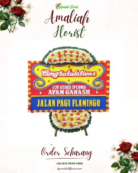 Sewa Papan Bunga Bader